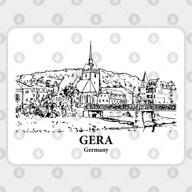 Gera - Germany Magnet by Lakeric